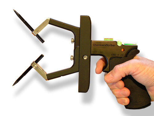 Log scribe tool for log home builders