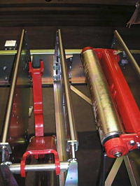 Log turner and roller drum