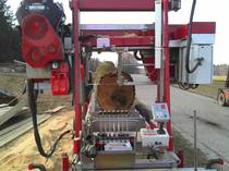 gas engine on Alpina portable sawmill